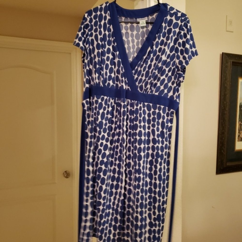 Motherhood Maternity Blue Knee Length Dress EUC